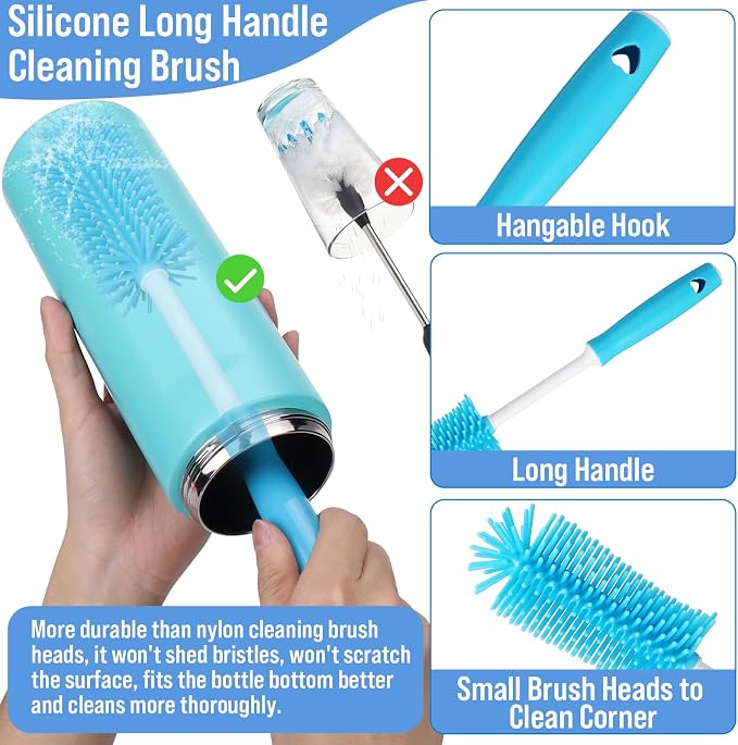 XANGNIER 5 Pcs Water Bottle Cleaner Brush Set - Image 4