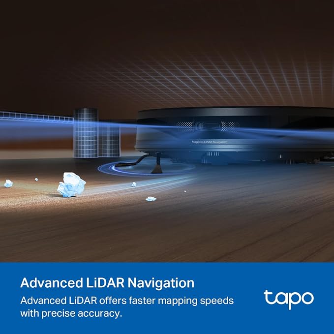 Tapo Ultra-Slim LiDAR Smart Navigation Robot Vacuum and Mop - Image 4