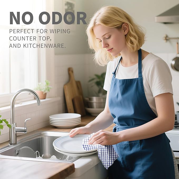 Oeleky 100% Cotton Kitchen Dish Cloths - Image 3