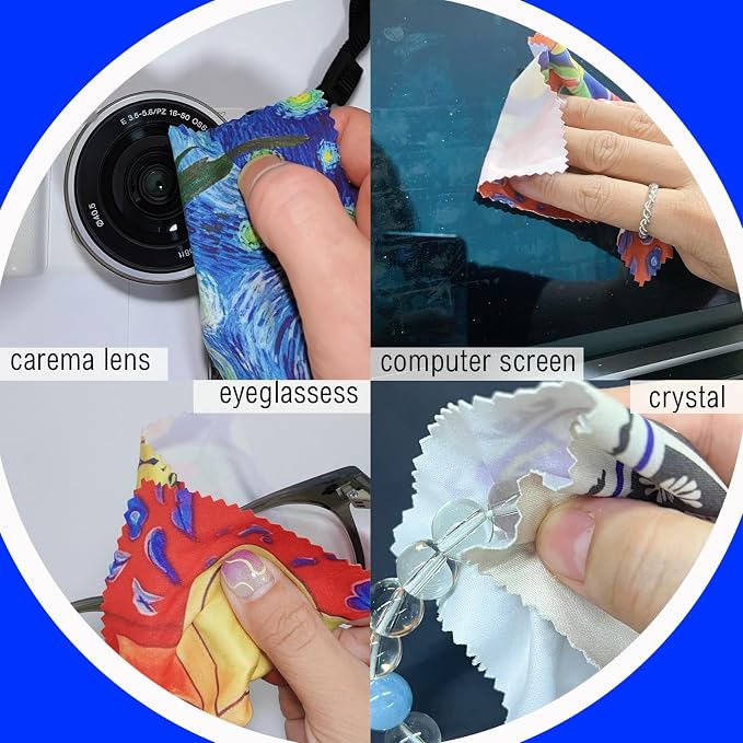 4Pcs Glasses Cleaning Cloth, Microfiber Cleaning Cloths, Lens Cleaning Cloth - Image 7