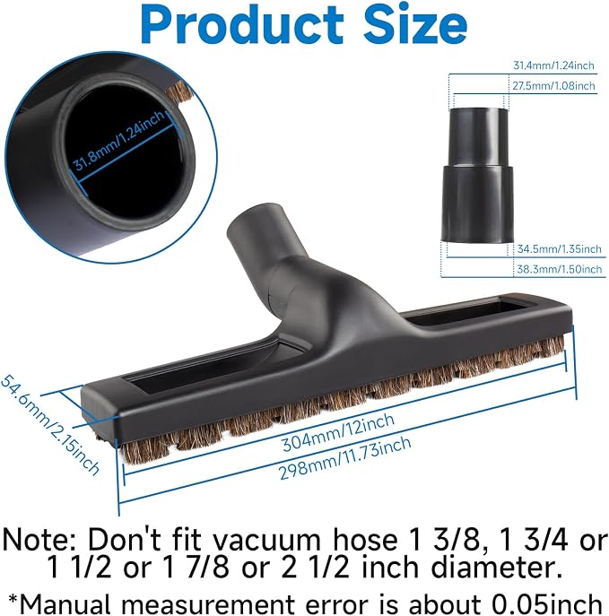 Upgraded Universal 1 1/4 inch Vacuum attachments & brushes - Image 2