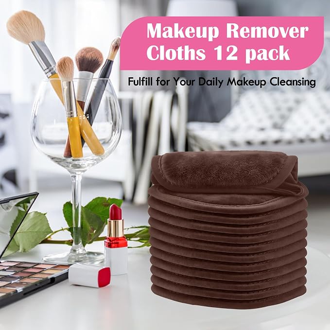Orighty Makeup Remover Cloth, 12 Pack Makeup Removal Face Cleansing Cloth - Image 7
