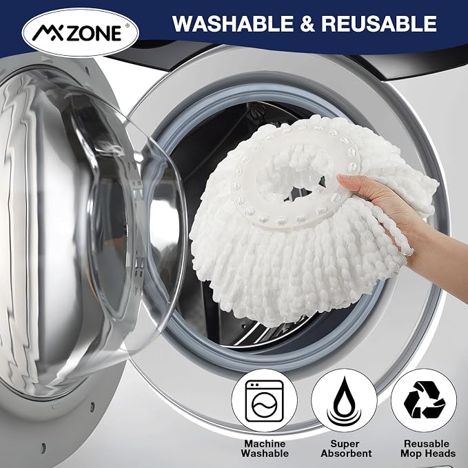 Spin Mop Replacement Head 5 Pack Magic Mop Refill - Image 7
