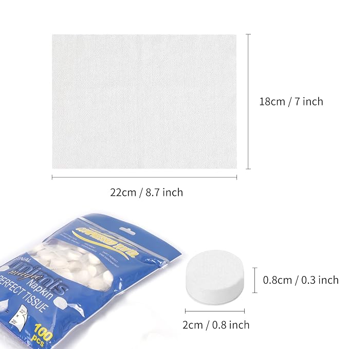 Classycoo Compressed Towel 100 PCS Mini Tablets Disposable Portable Face Towel - Image 2