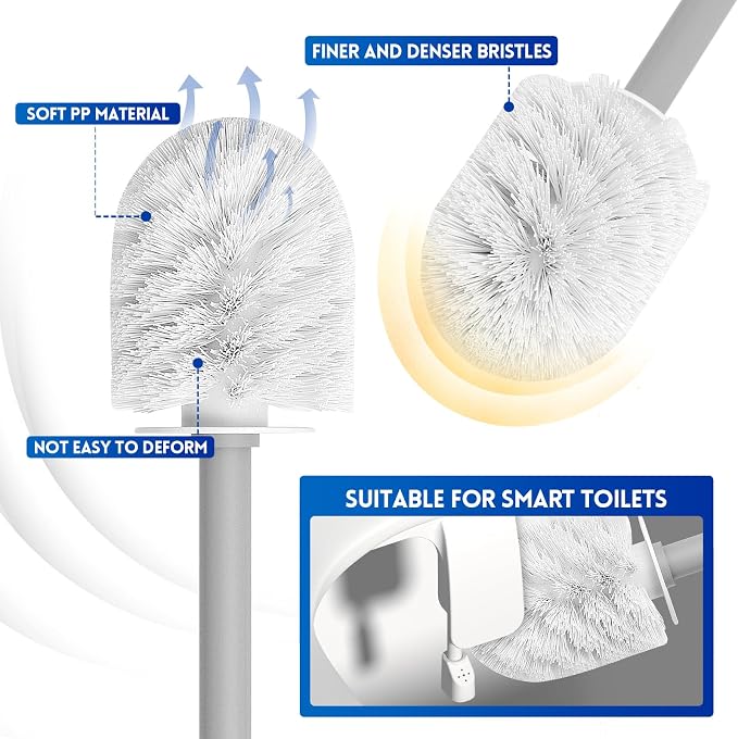 Toilet Brush, Toilet Bowl Cleaners Brush - Image 4