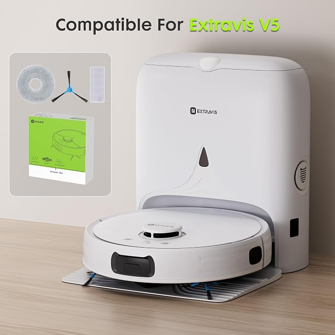 V5 Robot Vacuum and Mop, 8500Pa Suction, Laser Navigation, Self-Emptying - Image 9