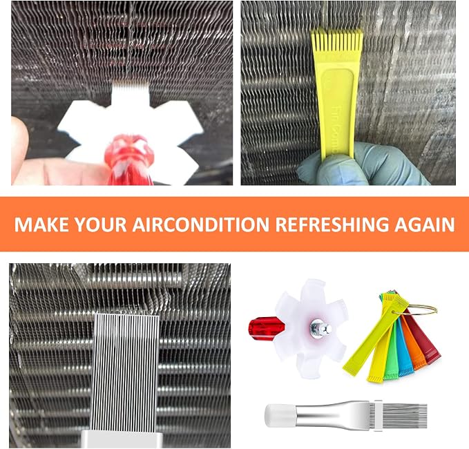 Fcr6 Air Conditioner Fin Comb Set 3PCS AC Fin Comb Straightener Include Fcr6 - Image 7