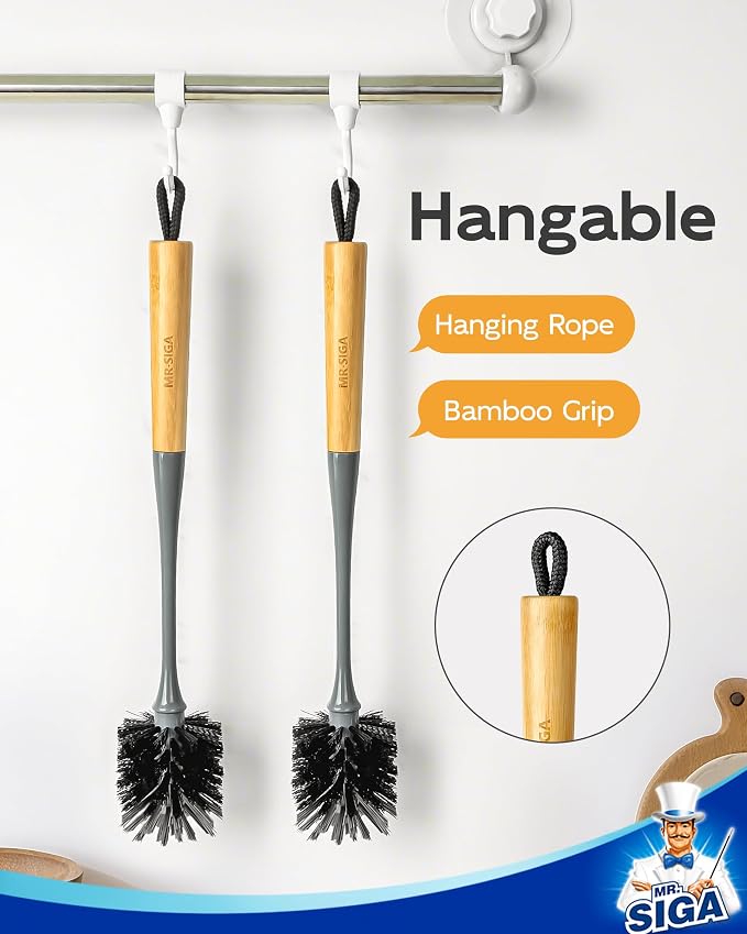 MR.SIGA Water Bottle Brush, Long Handle Bottle Brush - Image 7