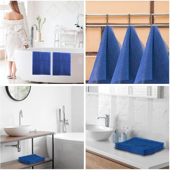 UJFQBH 3 Pieces African Bath Sponge African Net Long Net Bath Sponge - Image 6