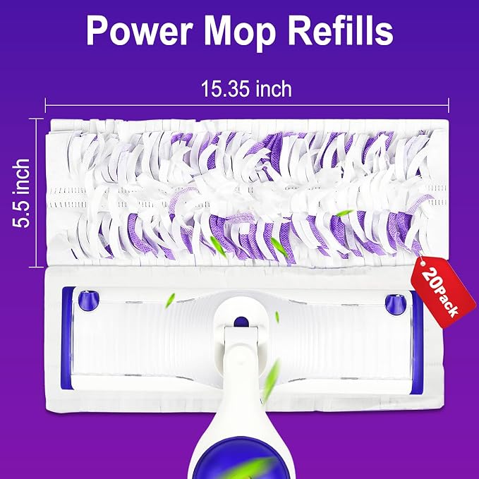 20 Count Power Mop Pads Refills - Image 2