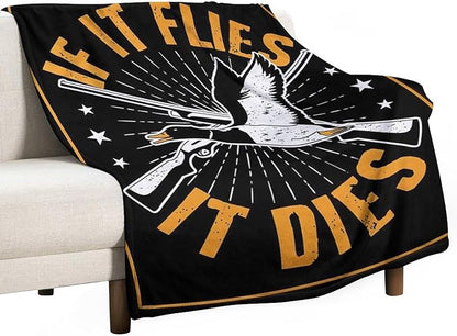 Goose Hunting Blanket Hunting Gifts for Men Goose Hunting Accessories Hunting Throw Blanket for Adults Soft Warm Cozy Fleece Blanket for Couch Sofa Bed 60"x80"