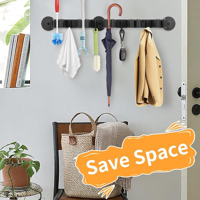 Magnetic Broom Holder Wall Mount - Image 6