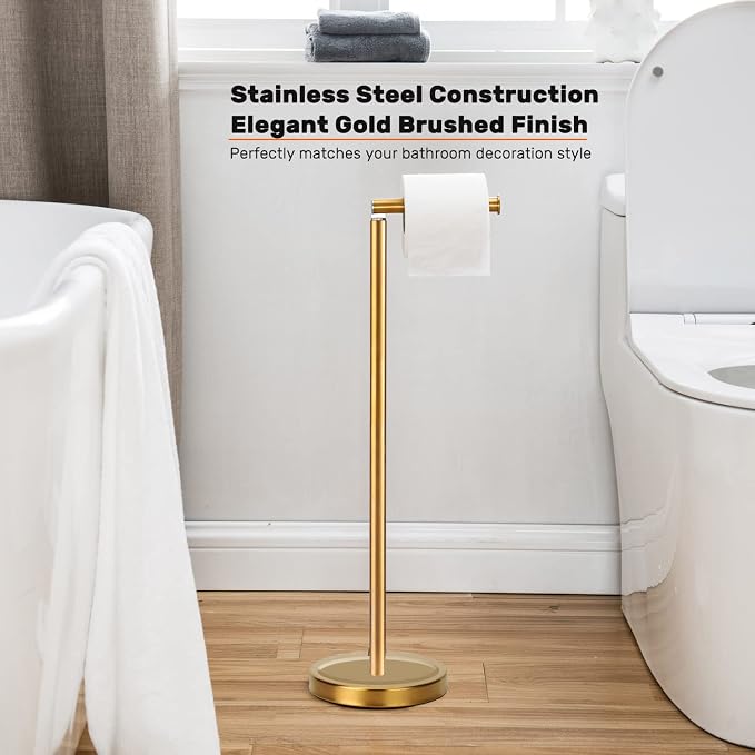 Toilet Paper Holder Stand Bathroom Toilet Paper Storage - Image 3