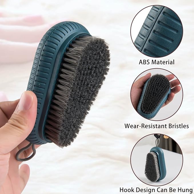 2 Pcs Nail Brush for Cleaning Fingernails, heavy Duty Finger Nail Scrub Brush - Image 3