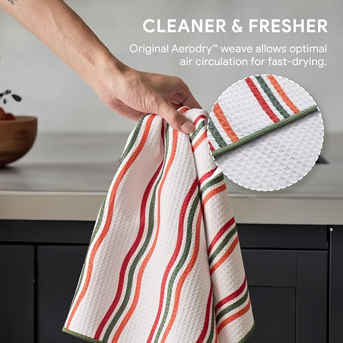 RECYCO Waffle Kitchen Towel Set of 2 - Image 4