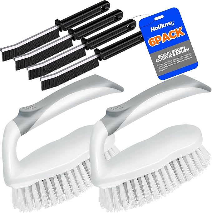 Scrub Brush - 6 Pack, Scrub Brushes by Holikme