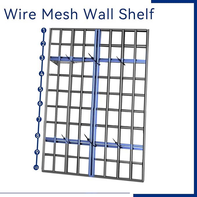 Heavy Duty Garage Wall Shelving, 2x6ft Wall Mounted Storage Shelves - Image 9