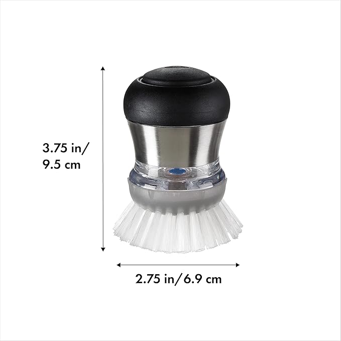 OXO Steel Soap Dispensing Palm Brush - Image 2