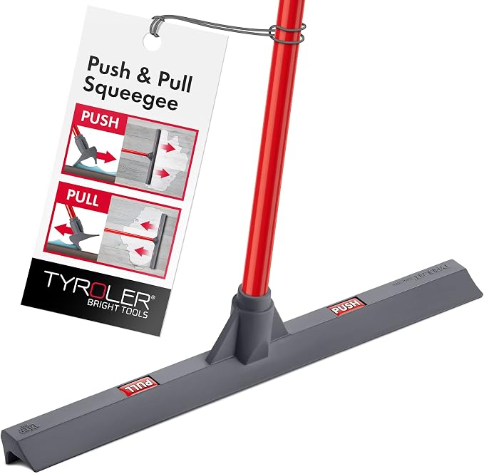 Tyroler Floor Squeegee for Concrete Floors, Squeegees Broom for Floors by TyrolerBrightTools
