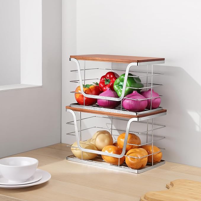 ALOCEO 2 Pack Stackable Storage Bins - Image 2