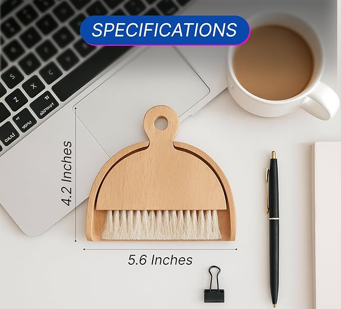 Desktop Table Dustpan and Brush Set - Image 2