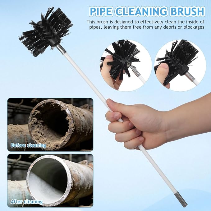 24Feet Chimney Sweep Kit, Chimney Cleaning Kit - Image 7