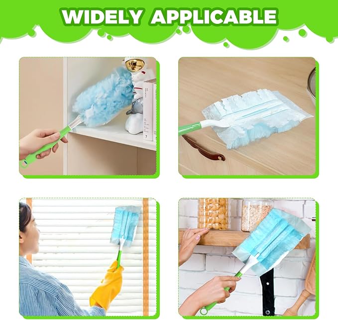 10PCS Duster Refills Folding Handles Set Compatible - Image 7