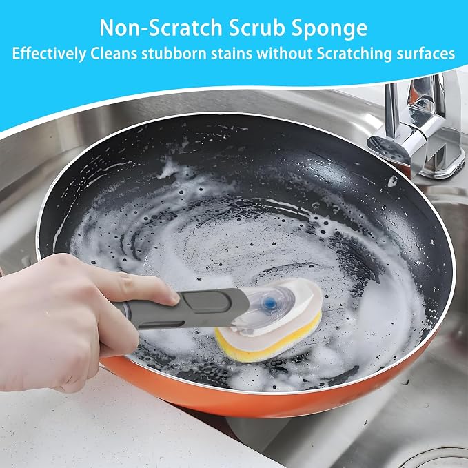 8 Packs Dish Wand Sponge Refills Compatible - Image 4
