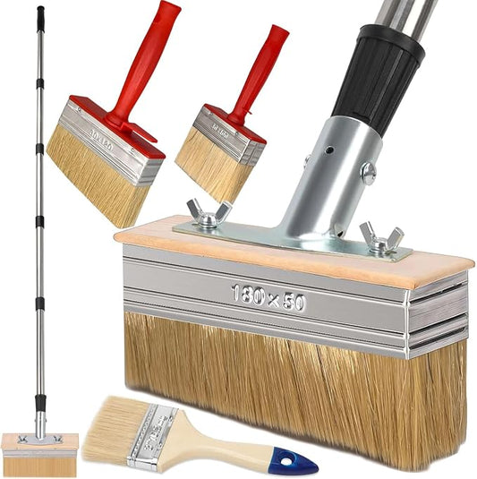 Deck Stain Brush with Long Handle 7 Inch Deck Stain Applicator with 59IN by DBYANAN