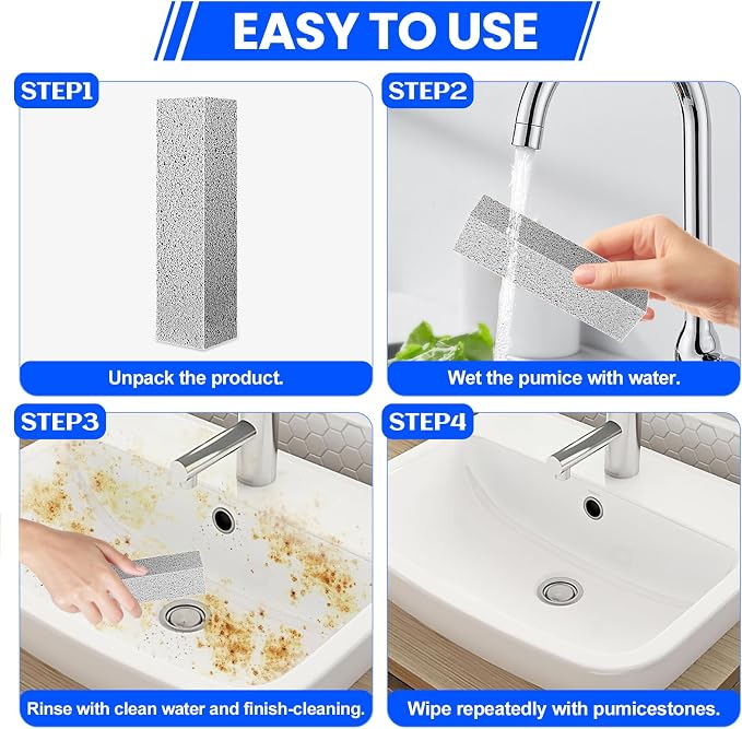 6 Pack Pumice Stone Toilet Bowl Cleaner, Pumice Stone - Image 3