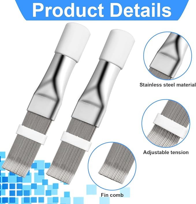 2PCS Air Conditioner Fin Straightener, Air Radiator Comb Tool, Coil Cleaner - Image 3