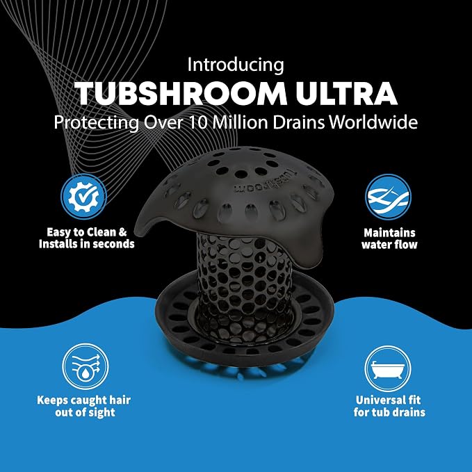 TubShroom Ultra Stainless Steel Drain Protector, Hair Catcher Strainer - Image 4