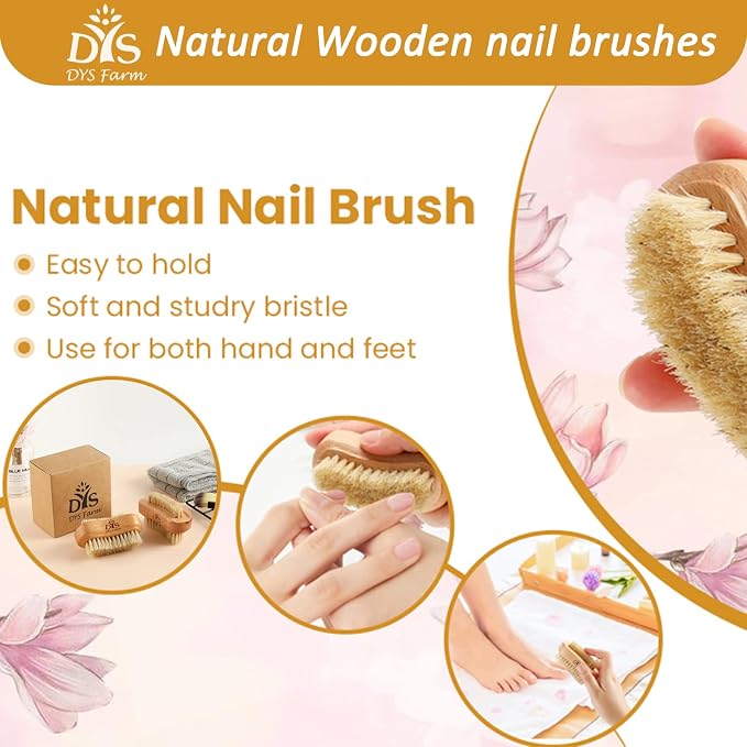 Generic Wooden Fingernail Nail Brushes - Image 7