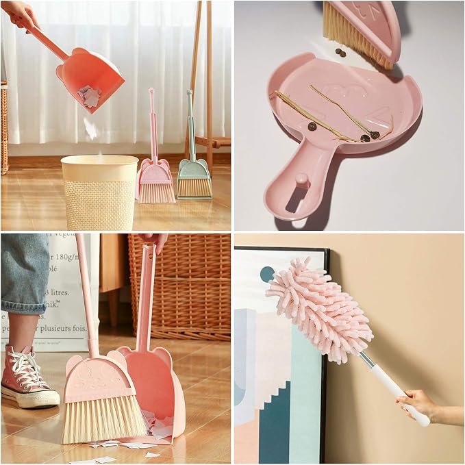 Kalolary 5 Pcs Mini Broom and Dustpan Set, Mini Broom - Image 5