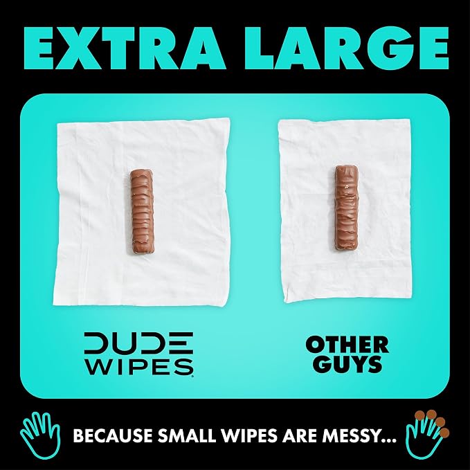 DUDE Wipes, 48 Wipes, 2 Pack | Flushable | Mint Chill | Extra-Large | - Image 6