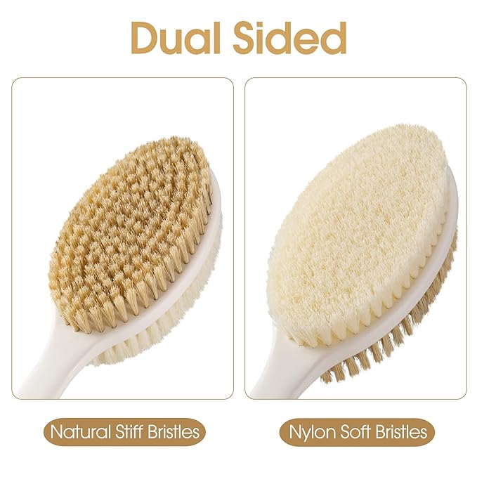 Back Scrubber Anti Slip for Shower, Long Handle Bath Brush - Image 3