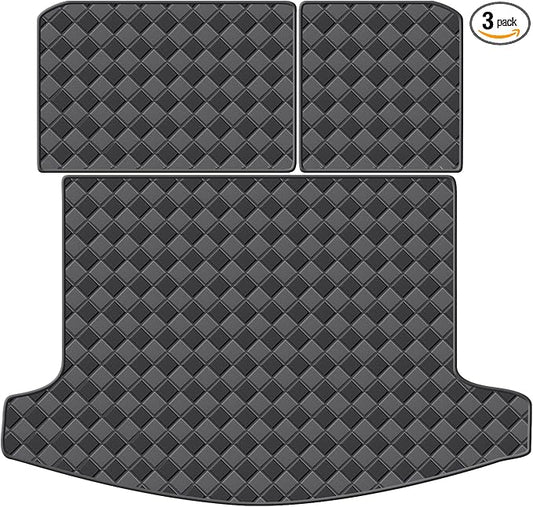 Cargo Mat & Backrest Mats for 2024 2025 Lincoln Nautilus Accessories, All Weather Waterproof Rear Cargo Liner Rear Trunk Liner Back Seat Cover Protector