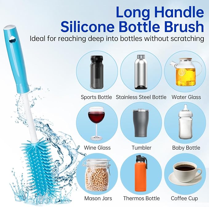 3 Pack Water Bottle Cleaner Brush Set - Image 2