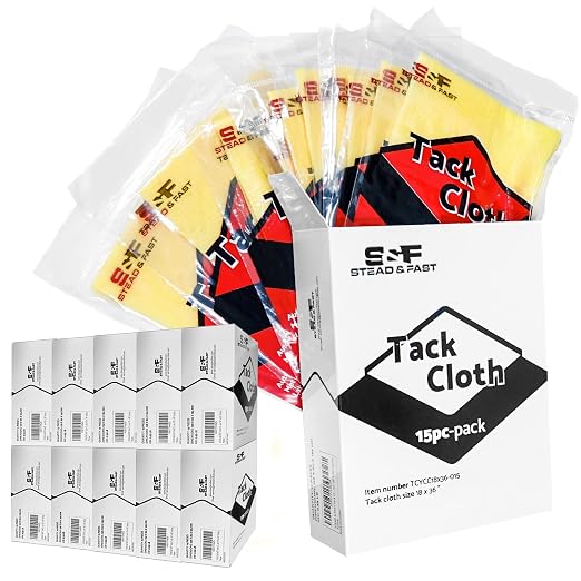 S&F STEAD & FAST Tack Cloth Bulk Case 150-pc, Automotive Painting, Removing Dust by SFSTEADFAST