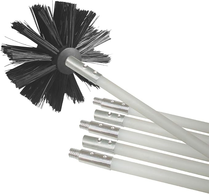Deflecto DVBRUSH12K/6 Dryer Duct Cleaning Kit, Lint Remover, Extends up to 12 by Deflecto