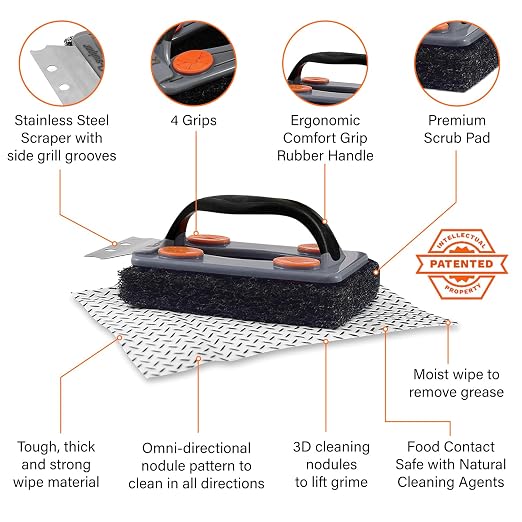 Proud Grill Q-Swiper BBQ Grill Cleaner Set - Image 5