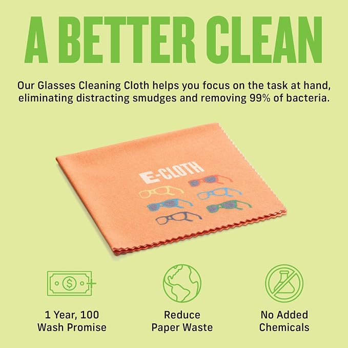 E-Cloth Glasses Cloth, Premium Microfiber Cleaning Cloth, Ideal Eyeglass and - Image 4