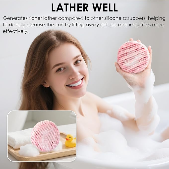 INNERNEED Food-Grade Soft Silicone Body Scrubber Shower Brush Handheld - Image 4