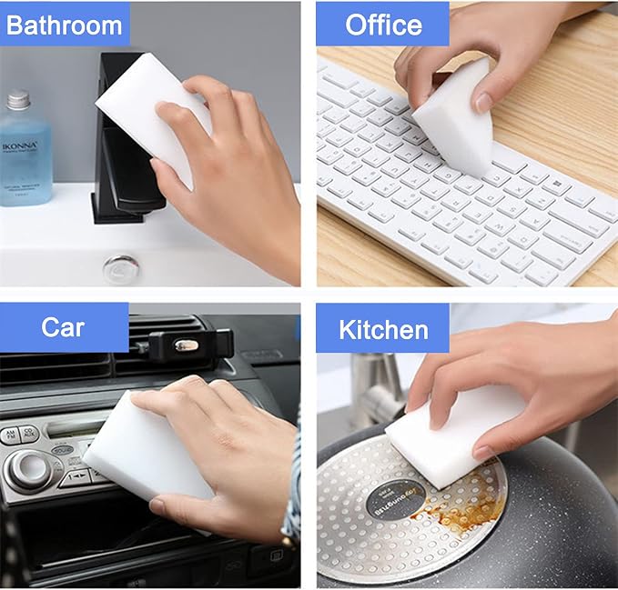 100Pack Magic Sponge Eraser, Extra Thick Melamine Foam Sponge in Bulk - Image 7