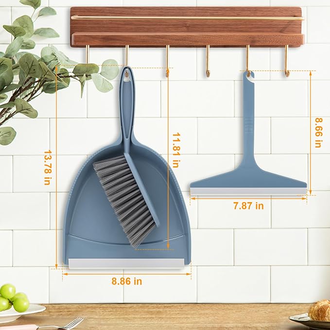Small Hand Broom with Dustpan Combo Set, Mini Dust Pan and Brush Set with a - Image 5