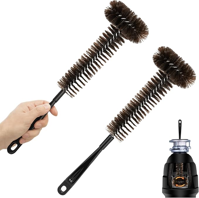 2 Pack Garbage Disposal Cleaner Brush 15" Extra Long Handle by Unknown