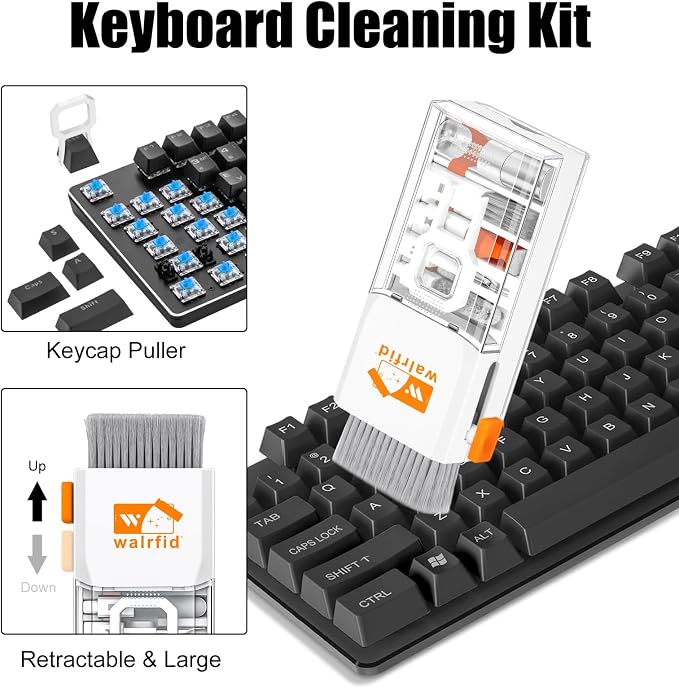 walrfid Laptop Keyboard Cleaner Kit, 15-in-1 Computer Screen Cleaning Brush Tool - Image 4