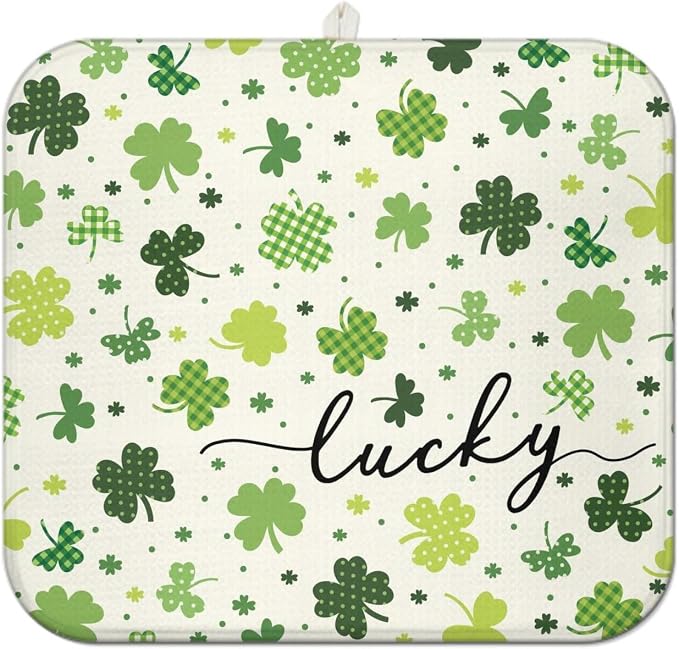 St. Patrick's Day Dish Drying Mat by Unknown