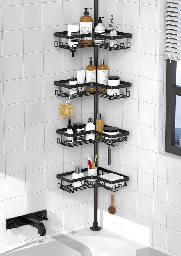 KEGII Corner Shower Caddy Tension Pole by KEGII