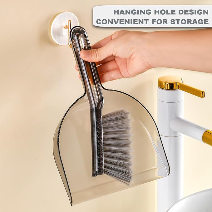 Small Broom with Dustpan Combo Set Mini Broom and Brush Set Hand Sweeper - Image 5